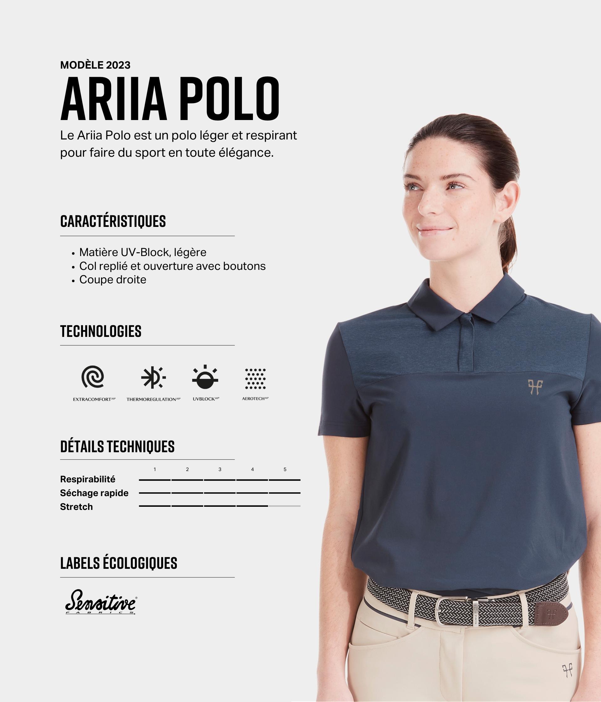 Ariia polo Femme Horse Pilot